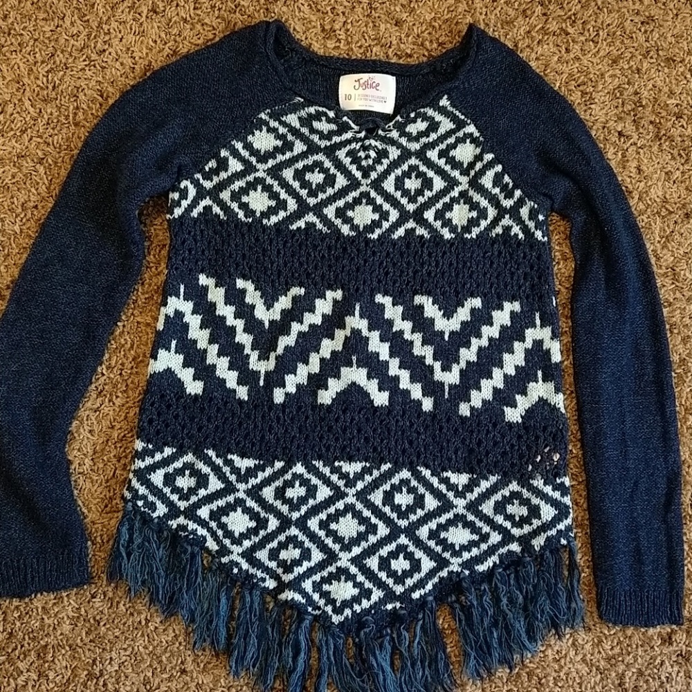 Justice sweater size 10